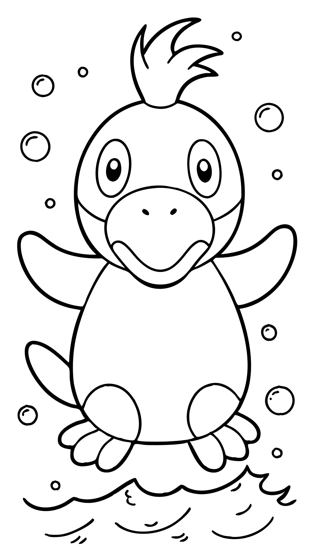 psyduck coloring page